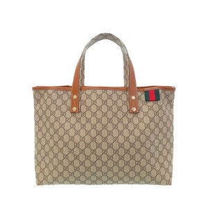 Gucci handbag beige brown GG canvas tote bag